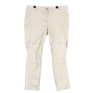 Chicos Pants Womens 3 Brooke Slim Leg Stretch Seamed Moto Inspired Classic Style